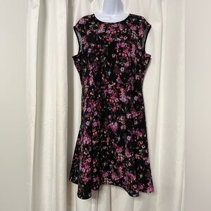 London Times Women’s Plus Size Floral Midi Dress Size 16